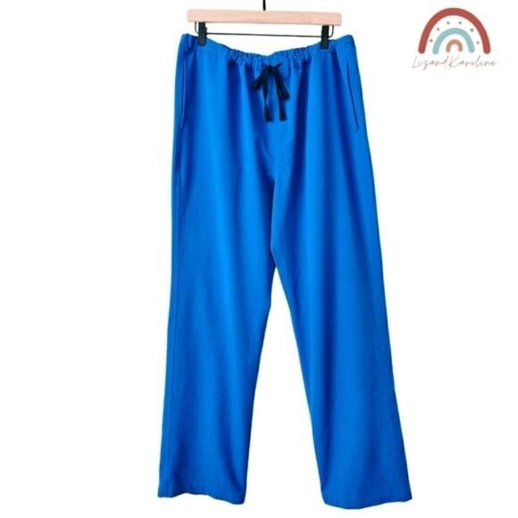 Figs Pisco Classic Royal Blue Men's Basic Scrub Pants - Picture 3 of 10